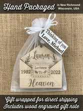 5 PACK Letters to Heaven Memorial Holiday Ornament | Envelope Holds Letters | Remembering Loved One Personalized Gift by Weathered Raindrop