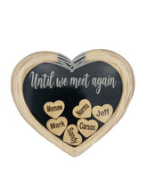 Until We Meet Again Memorial Heart Magnet Personalized Sympathy Gift, Add More Custom Names Throughout the Years, Honoring Those in Heaven