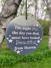 Sparkle In the Day/Glow In The Dark "The Night Sky From Heaven" Memorial 28 inch Wind Chime Sympathy Gift by Weathered Raindrop