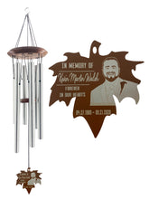 Memorial Picture Wind Chime Gifts in Sympathy of a Loved One - Deep Tone Personalized