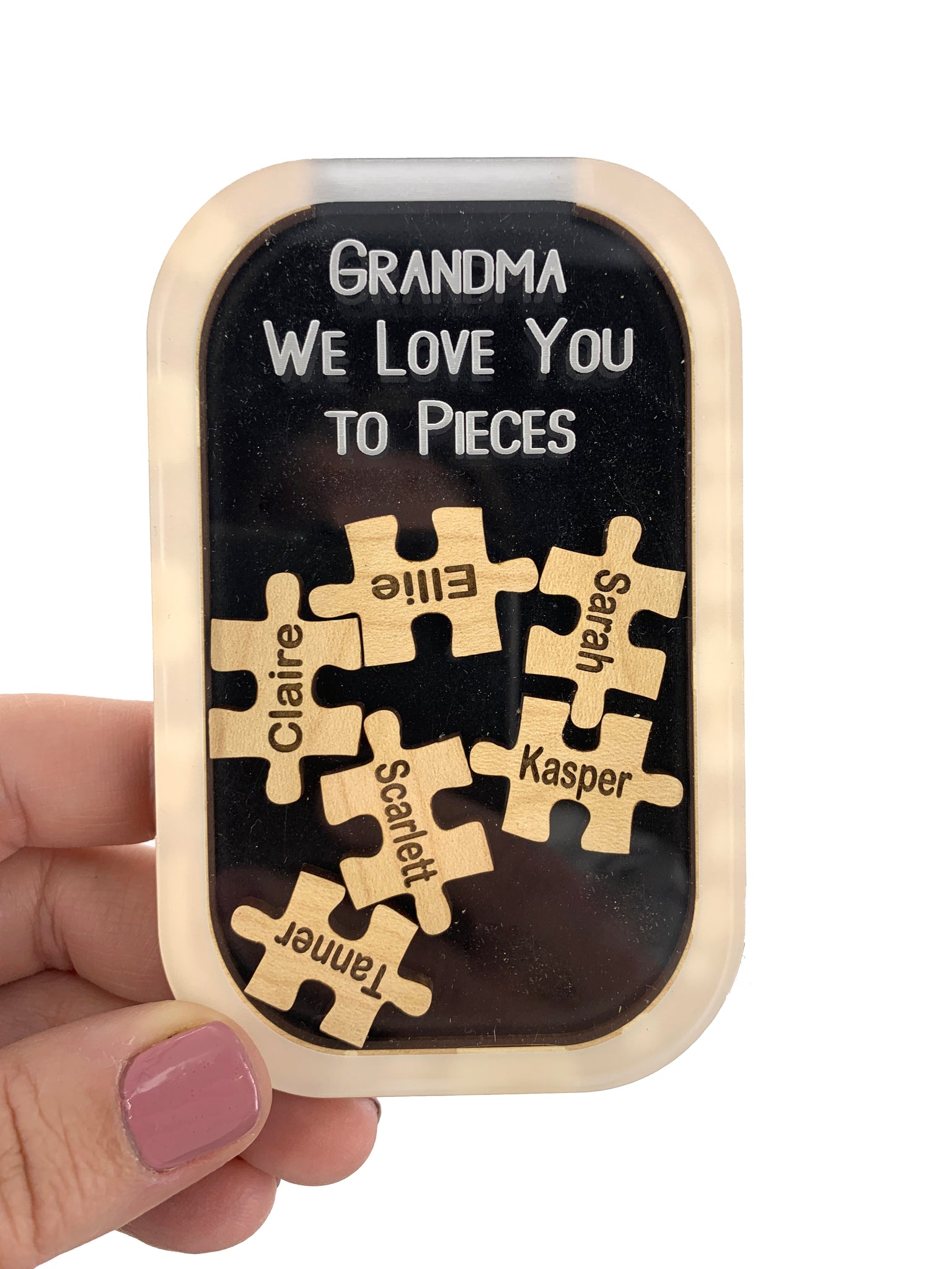 Cookie Jar Personalized Magnet or Stand Gift for Grandparents with Grand  Children Names Little Cookies Gifts – Weathered Raindrop