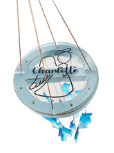 SALE: Sea Glass Blue Waves Memorial Wind Chime Sun Catcher Sympathy Gift by Weathered Raindrop
