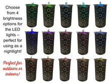 Custom Memorial Water Fountain, Color Changing, Light Up “This Light Shines in Memory of a Life Forever Remembered" Diffuser Indoor Outdoor