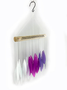 SALE: Stained Glass Memorial "This Family Does Loss" Acrylic Custom Purple Wind Chime Sun Catcher Combo Sympathy Gift by Weathered Raindrop