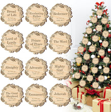 Names of Jesus Christ Ornaments Nativity round Wood Ornaments Religious Names of God Ornaments Hanging Jesus Christ Xmas Decorations Christmas Tree Ornament Gift for Mom Gifts for Grandma