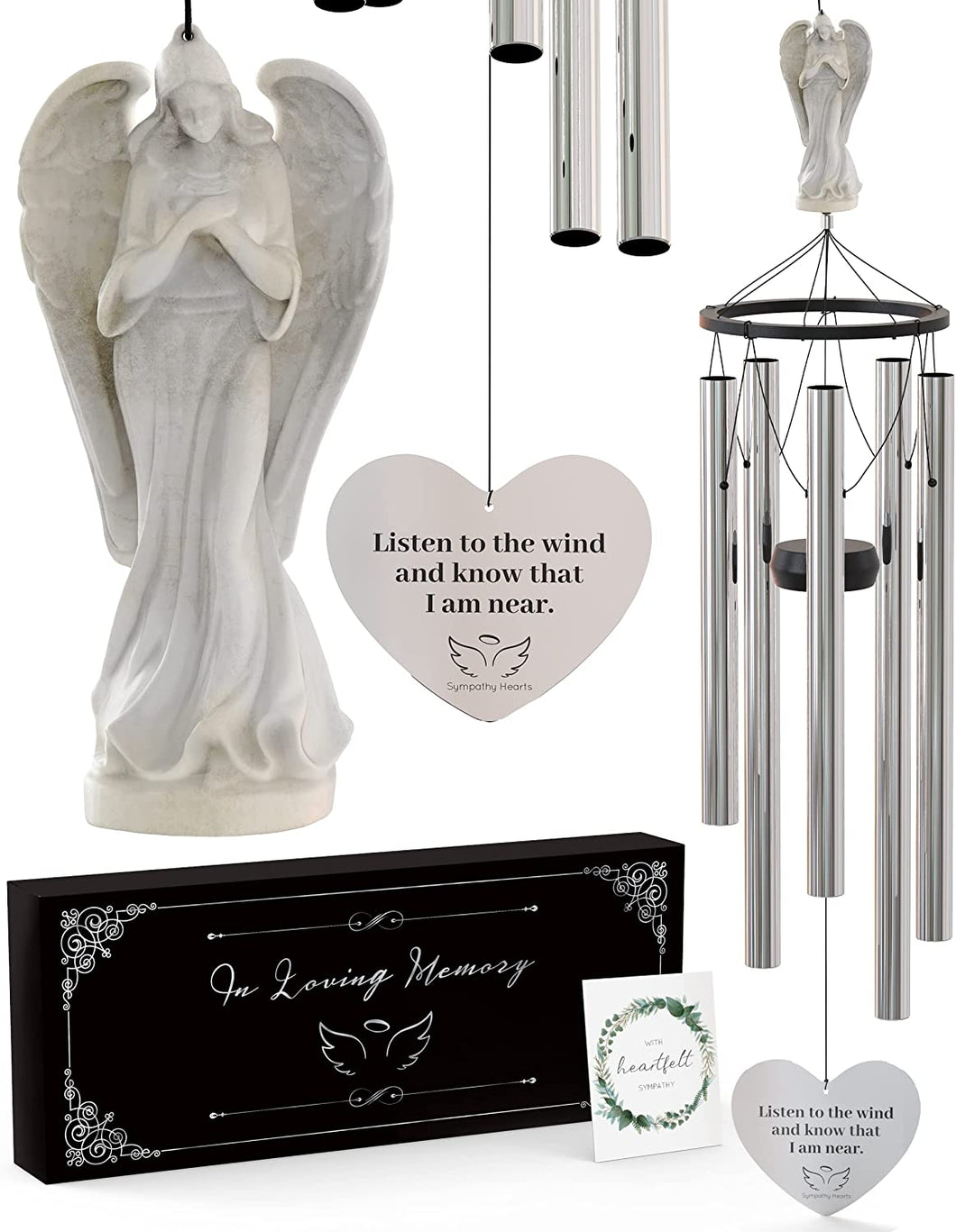 Angel Memorial Wind Chimes for Loss of Loved One - 34